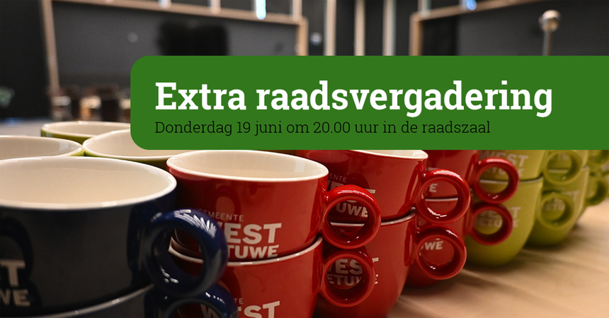 Extra raadsvergadering 19 juni