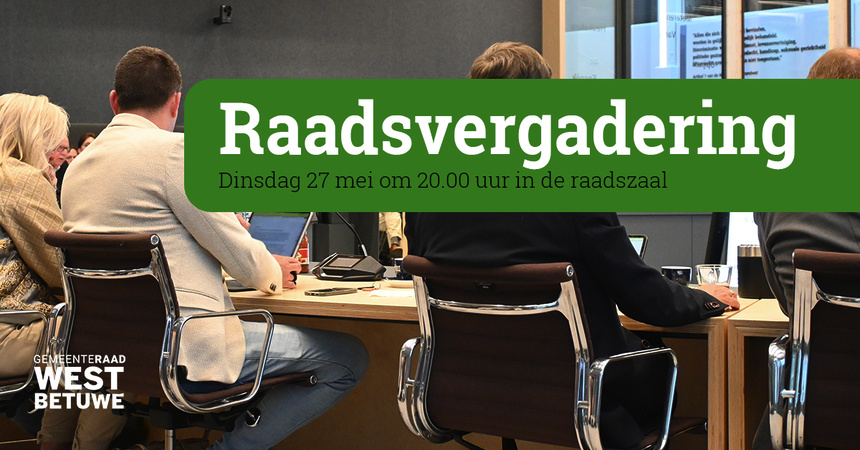 Raadsvergadering 27 mei